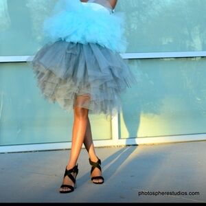 Two Toned Ruffle Dress